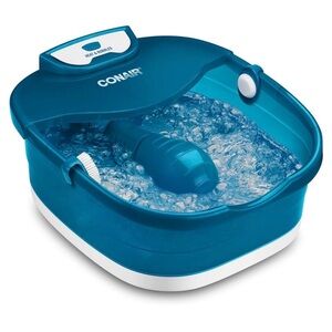 CONAIR PEDICURE FOOT SPA HEAT SENSE With FOOT ROLLER BUBBLES Pumice Stone Nails